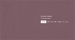 Desktop Screenshot of elyshachang.com